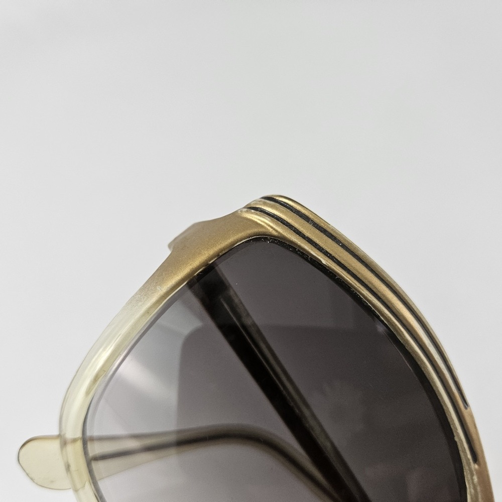 Cool Ray Sunglasses Oversized Clear Gold Butterfly Retro 1980's Vintage - Picture 8 of 13